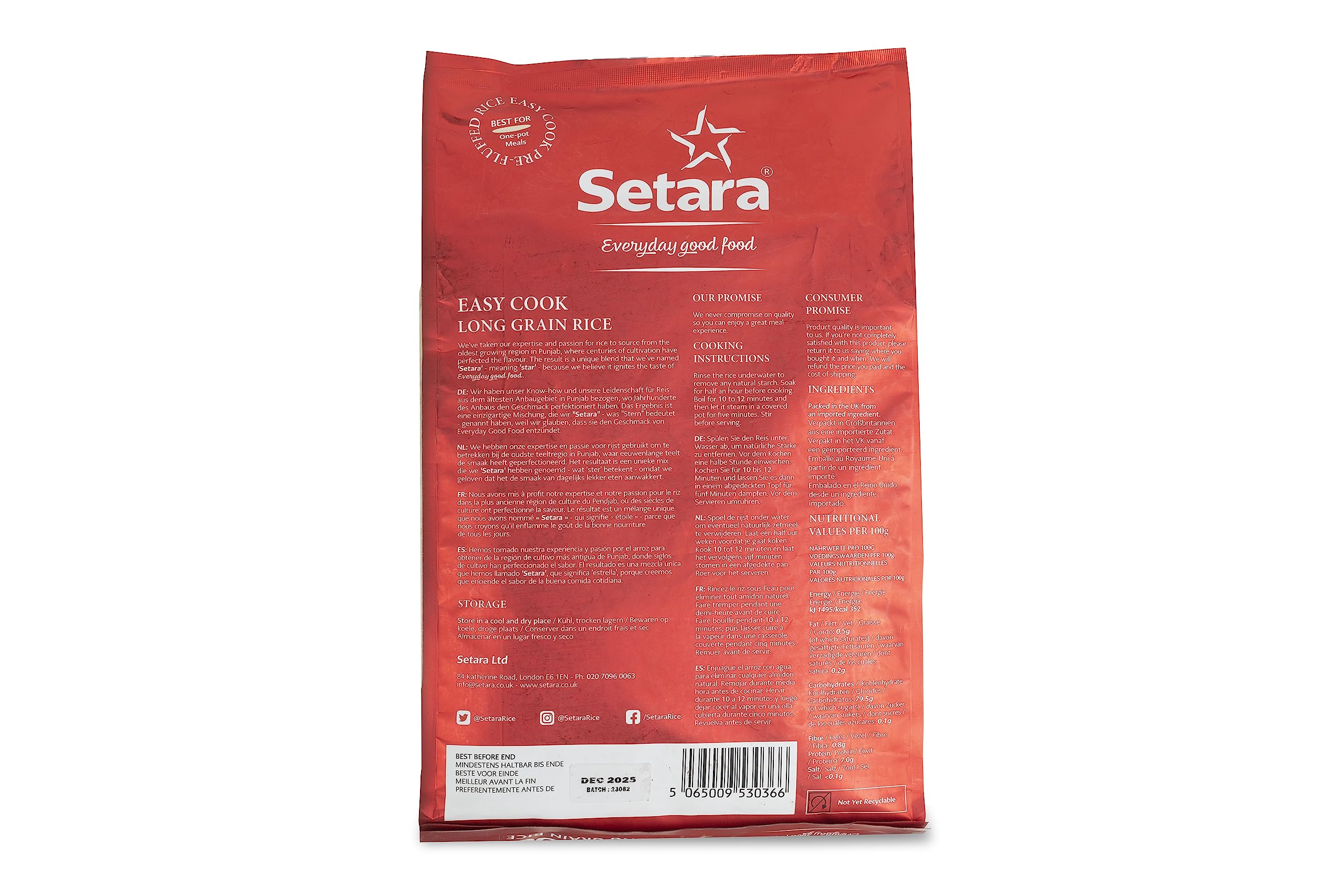 Setara Easy Cook Rice 10kg